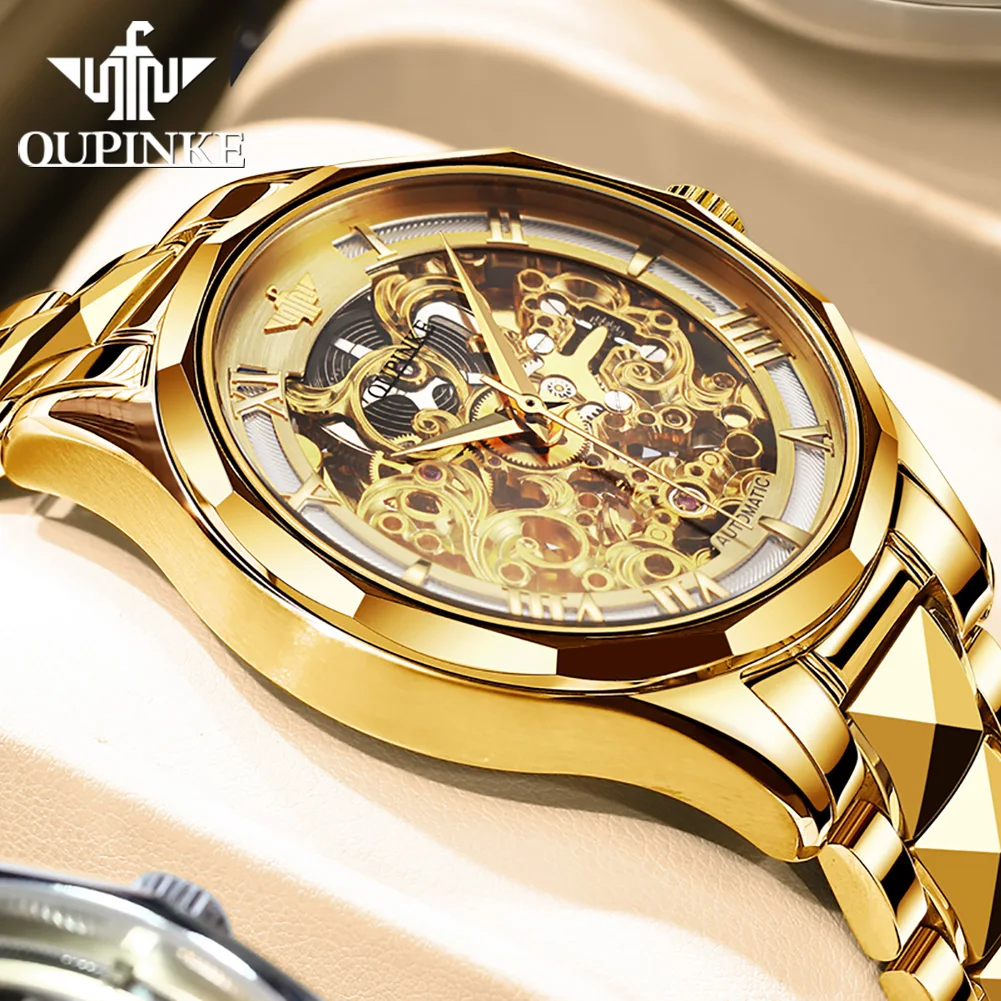 Oupinke 3168 Professional Manufacture Waterproof Digital Wrist Men Stainless Steel Oem Luxury Watch