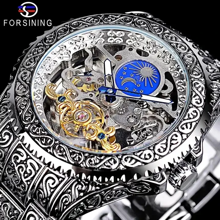 36 Color Hot Sell Forsining 2023 New Men’s Wristwatch Tourbillon Mechanical Watch Men Automatic Waterproof Watches Gift
