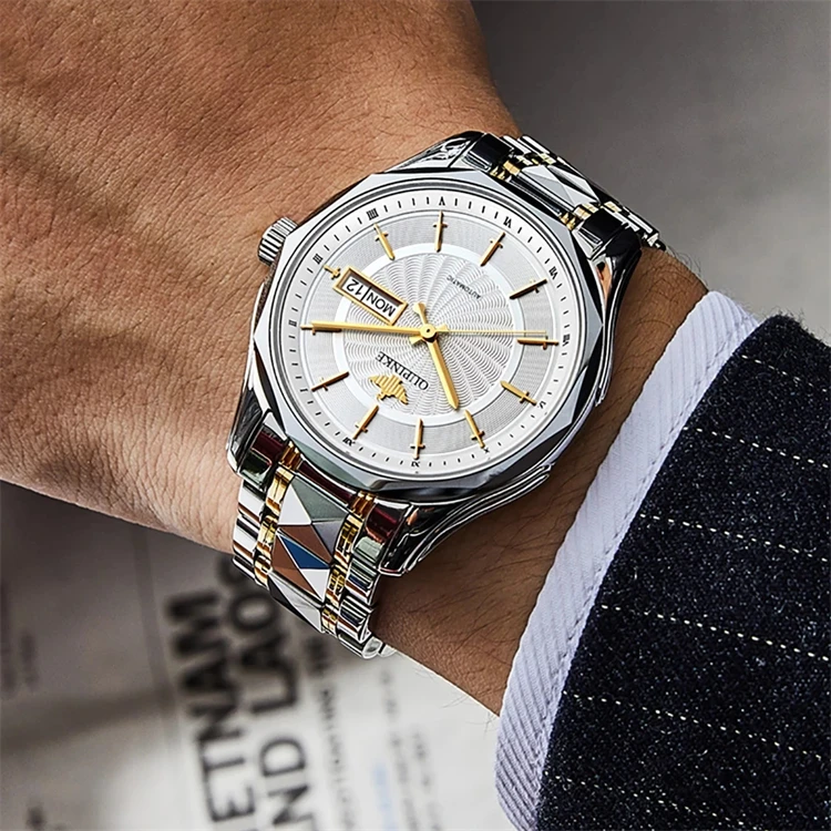 OUPINKE Luxury Mechanical Watches Automatic Watch Men Sapphire Glass 50M Waterproof Top Technology Classics Wristwatch