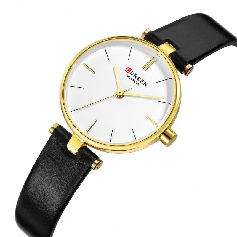 CURREN 9038 Leather Strap Women’s Quartz Watch Luxury Wristwatch