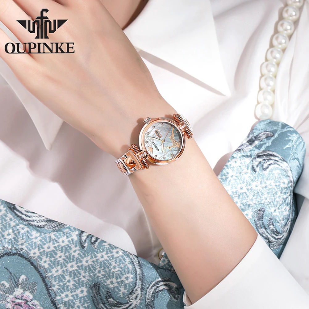 Oupinke 3180 Hot Selling Good Quality Popular Mechanical Women Wrist