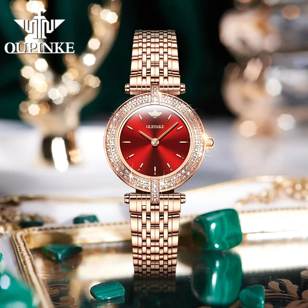 Oupinke 3191oem luxury waterproof Women’s Watches Brand Luxury Fashion Ladies Customized Wrist Watch High Quality Quartz Watch