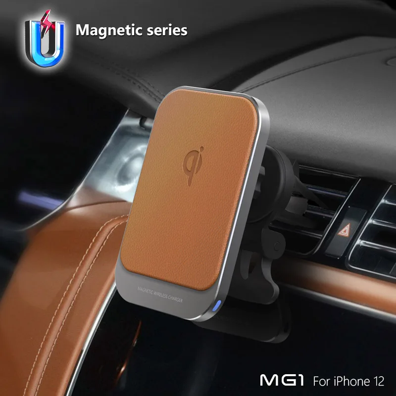 Best Sellers Product Universal 15w Qi Magnetic Wireless Car Charger Mount for 13 14 15 Pro Max