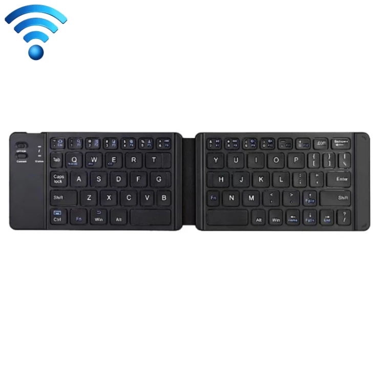 Foldable 67 Keys BT Wireless Keyboard USB Charging Mini Keyboards for Tablet Phones Laptop