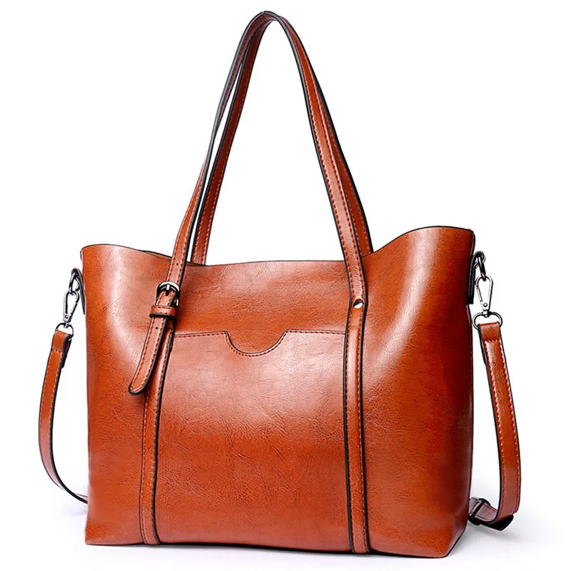 Large Capacity Business Handbag Messenger Bags Bucket Bag Top Handle Shoulder Work Tote Bag For Women