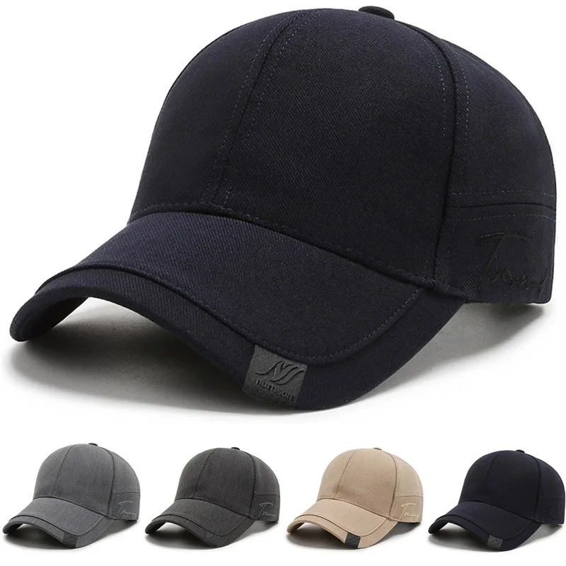 Men’s Caps Solid Baseball Caps For Men Outdoor Cotton Cap Bone Gorras CasquetteHomme Men Trucker Hats